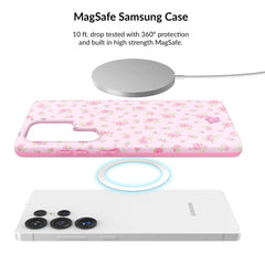 Dainty Pink Floral Samsung Bundle Set