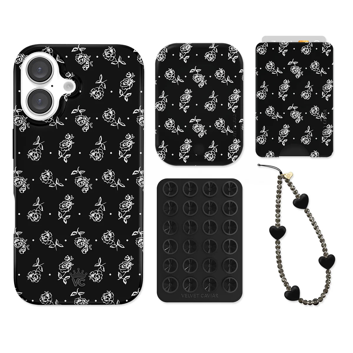 Vintage Roses iPhone Bundle Set - Wallet