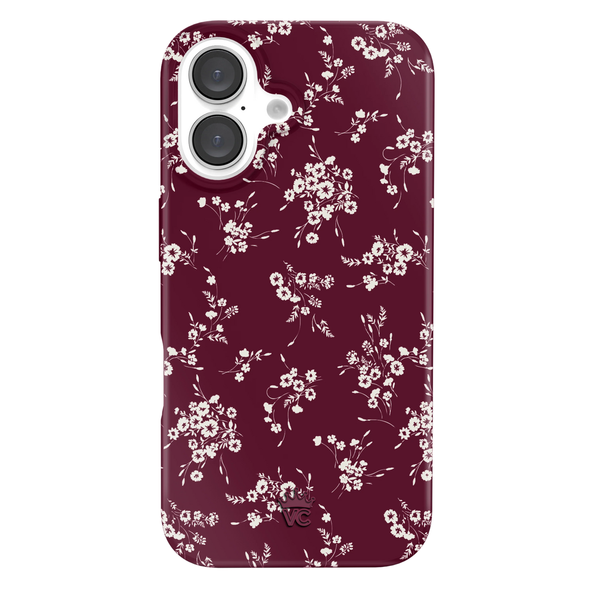 French Burgundy Floral iPhone Case