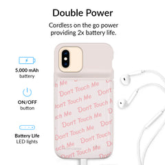 Don't Touch Me iPhone Charging Case