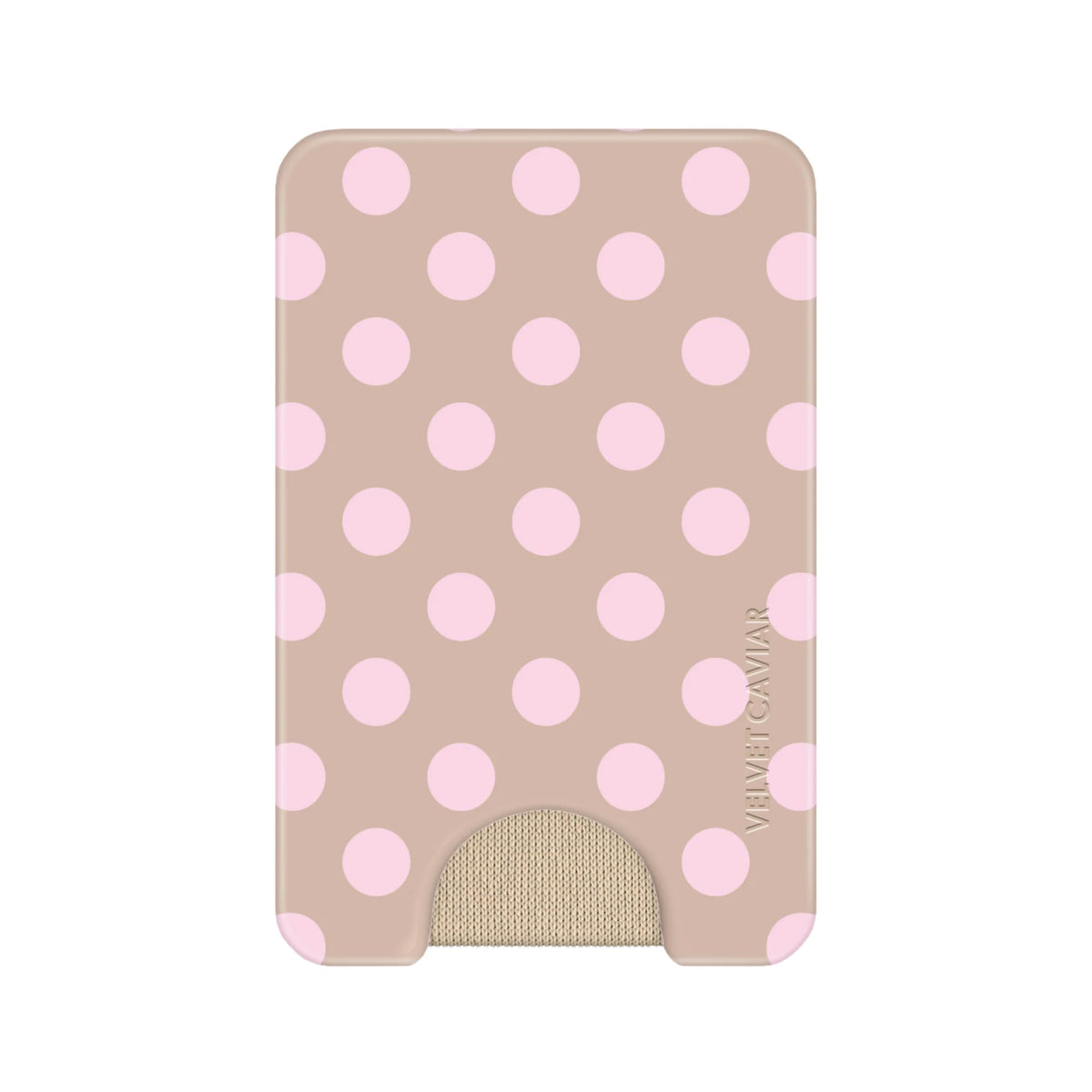 Brown Sugar Polka Dot MagSafe Wallet