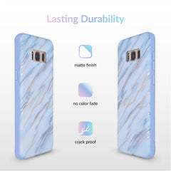 Sky Blue Rose Gold Chrome Samsung Galaxy Case
