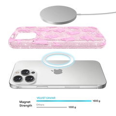Ghosted Pink Glitter iPhone Case
