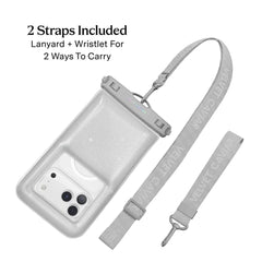 Silver Stardust Glitter Waterproof Floating Phone Pouch