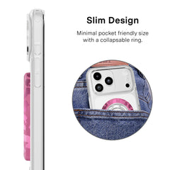 Pink Ruby Leopard MagSafe Grip Ring