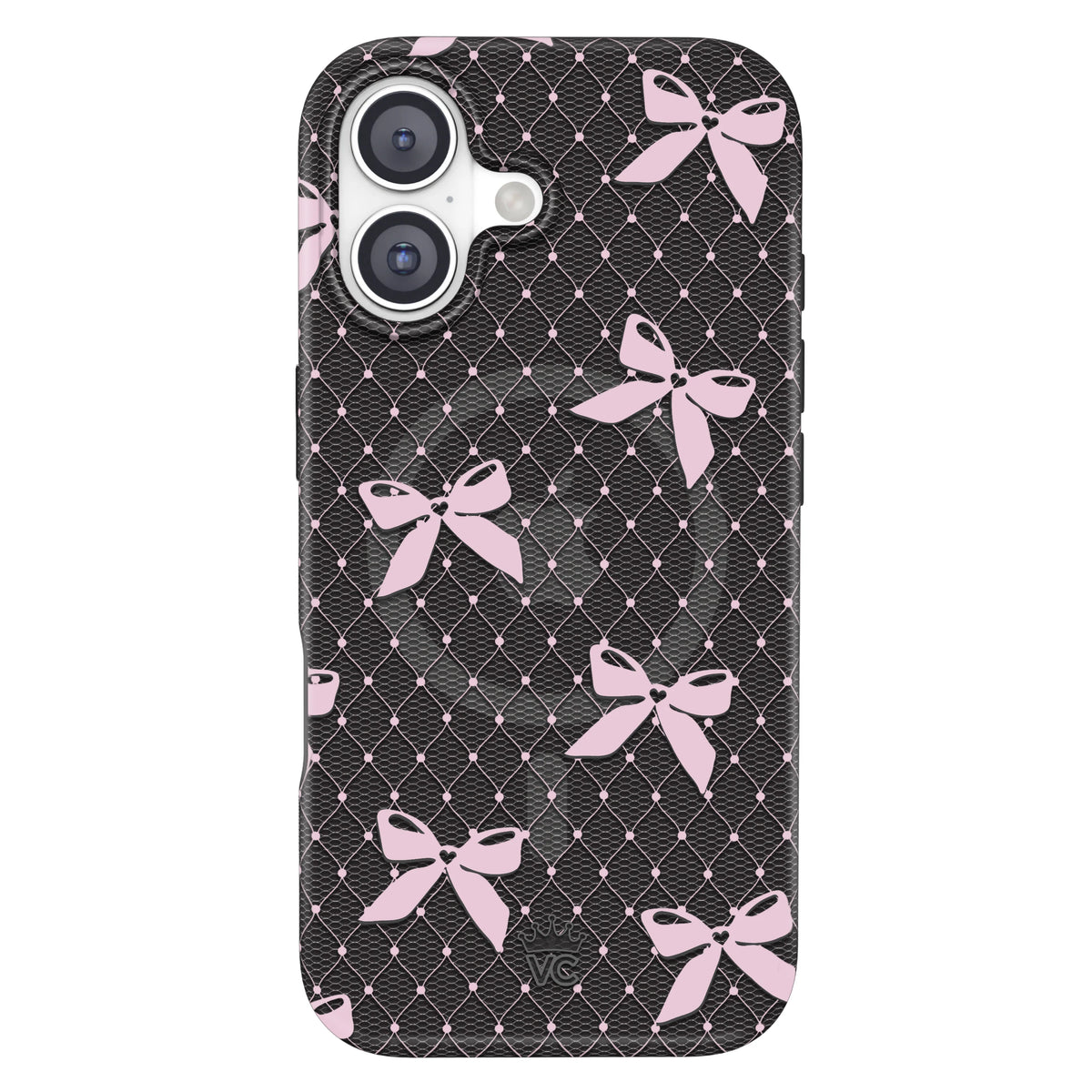 Lacy Pink Bows iPhone Case