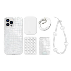 White Croc iPhone Bundle Set