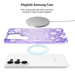 Lavender Cherry Blossom Glitter Samsung Bundle Set